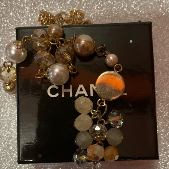 AUTHENTIC CHANEL BUTTON NECKLACE - Picture 5 of 6